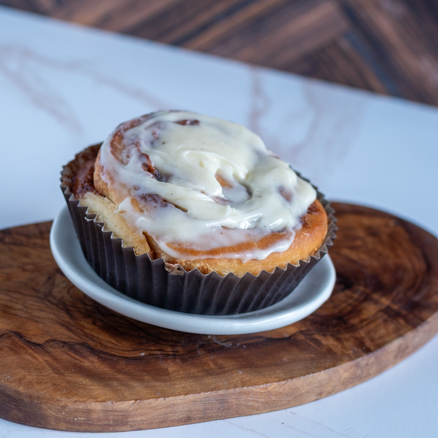 Cinnamon Rolls with Vanilla Bean Cream Cheese Icing
